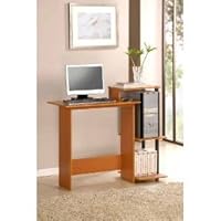 Home Laptop Notebook Computer Desk Table - Easy Assembly - Light Cherry Finish