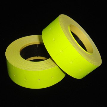 10 Rolls 10000 Piece Shiny Yellow Price Label for Mx-5500 Price Gun Labeller