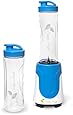 Simply Ample SA1405 300-watt Personal Blender with 2 Travel Sport Bottles, Blue