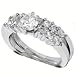 1.25CT 14k White Gold Round Brilliant Cut Diamond Engagement & Matching Wedding Ring Set Color (G/H) Clarity (I1/I2) Size 5.75