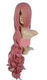 Anime Long Wavy Pink Girl Side Bang Wig Cw200