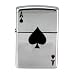 Zippo High Polish Chrome, Lucky Ace