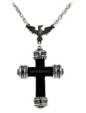 Nevermore Raven Cross Alchemy Gothic Necklace