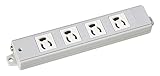 【寺田電機製作所】 ハーネスOAタップ4口5m 接地2P抜止(白) AHY45015W-J