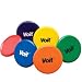 Price is for price/set. Product Details: These 8-1/2" discs are soft for indoor use and heavy enough to be used outdoors. Each set includes 1 of each color: Blue, Green, Orange, Purple, Red and Yellow. Return Policy: Orders over $500 will be subjected to a 10%re-stocking fee 