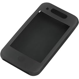 グリーンハウス iPhone 3G専用シリコンケース ブラック GH-CA-IPHK