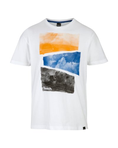 Bench Herren T-Shirt Benroad, white, L, BMGA2638_WH001 Preisvergleich
