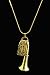 Tuba Necklace - Gold