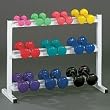 Elgin WR5 Floor Rack + 20pc Vinyl Dumbbell Set