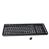 BTC 6309URF III 112-Key Wireless Multimedia Keyboard (Black)