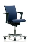 HAG H04 Medium Back Chair w/ Arms (Black Fabric)