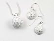 Volleyball Necklace and Earring Set