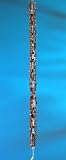 Rustic Square-Link Rain Chain - Polished Copper