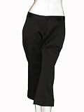 CHAIKEN Black Cropped Bootleg Trouser Pants