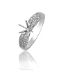 0.33cttw Natural White Round Diamond (SI-Clarity GH-Color) Engagement Ring in 14K White Gold