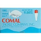 2" Popping Float Red/White Slotted- weighted pk12 - Comal Tackle