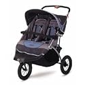 InStep Suburban Safari Double Jogging Stroller (Blue/Grey)