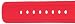 TechnoMarine Kra 22-mm Red Rubber Strap with Single-Buckle #3473