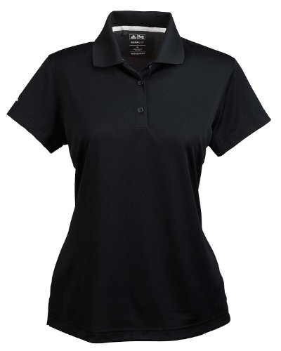 Adidas Ladies' ClimaLite Basic Piqué Performance Polo (Black) (X-Large)
