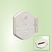 GSI Super Quality Indoor Slim Solar-Powered Alarm High Output Siren - Magnetic And Vibration Sensors - Protects Glass Doors And Windows - Led Light Flashing When Alarm Is On - Great Security Device