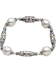 925 Sterling And 14K Yellow Gold And Sterling Silver Freshwater Cultured Pearl Bracelets
