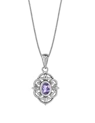 Boma Sterling Silver Baroque Amethyst Necklace, 18 inches