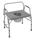 Search : DMI Extra Wide Heavy Duty Drop Arm Commode Bariatric 1/Ea