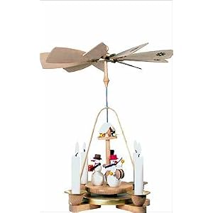 Natural Wood Snowmen Pyramid by 
