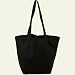 Organic Sacks & Totes Black Canvas Tote Bag 19" x 15 1/2" x 7.5" Bottom Gusset; with 27" Handles - 1 pc,(Eco Bags)