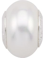 Persona White Shell Pearl Charm fits Pandora, Troll & Chamilia European Charm Bracelets