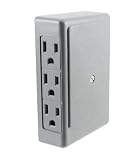 Cords, Wires & Accessories: Cord Protector 6-Outlet Wall Tap - Side-Entry - Great for Behind Furniture - UL-Listed