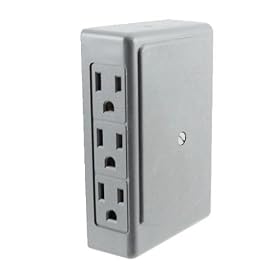 Cord Protector -Outlet Wall Tap-Side Entry-Great for Behind Furniture-UL Listed