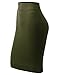ALL FOR YOU Women's Slim Fit Ponte Pencil Skirt Made in USA