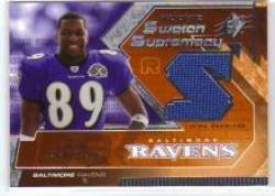 2005 SPx Rookie Swatch Supremacy #RS-MC Mark Clayton - Baltimore Ravens (Piece of Authentic Game-Worn Jersey) (Football Cards)