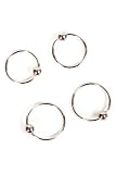 Morbid Metals 20 Gauge 3/4 And 7/16 Captive Hoop 4 Pack