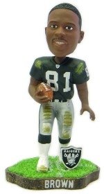 Oakland Raiders Tim Brown Game Worn Forever Collectibles Bobble Head