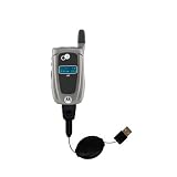 Retractable USB Cable for the Nextel i850 / i855 with Power Hot Sync and Charge capabilities - Gomadic Brand w/ TipExchange Technology