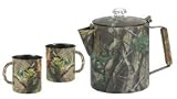 New Stansport Realtree Hd Hardwoods Green Coffee Pot Mug Set 9 Cup Capacity Stainless Steel Stainless Steel Coffee Bottle