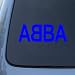 ABBA - Vinyl Car Decal Sticker #A1574 | Vinyl Color: Blue