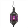 Purple Moroccan Candle Lantern