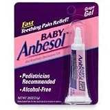 Baby Anbesol Teething Pain Relief Gel Grape Flavor 0.33 oz (3 pack)