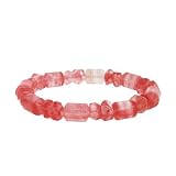 Buy Mixed Drum 8mm Bracelet - Cherry Quartz by Toltec Trading Company