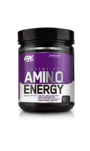 Optimum Nutrition Amino Energy 65 Servings, Concord Grape, 585 Grams