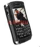 Krusell 89256 Cabriolet Multidapt leather case for Blackberry 8800/8830, Black