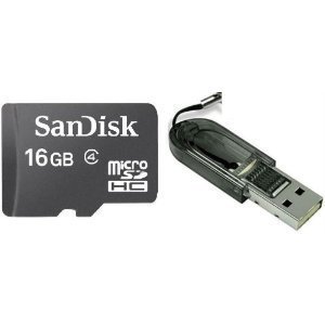 Sandisk 16gb 16g micro sdhc class 4 tf memory card with…