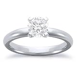 1/4 Carat Diamond 14k White Gold Solitaire Engagement Ring