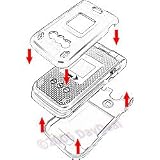 Glitter Hearts Shield Protector Case for LG Glimmer AX830 (type V)