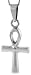 Sterling Silver 1 3/8" Polished Ankh Cross Pendant