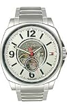 Tommy Hilfiger Automatic Bracelet Silver Skeleton Dial Men's Watch #1710225