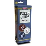 Poker Chips 100 Count 3 Colors (Case of 12)